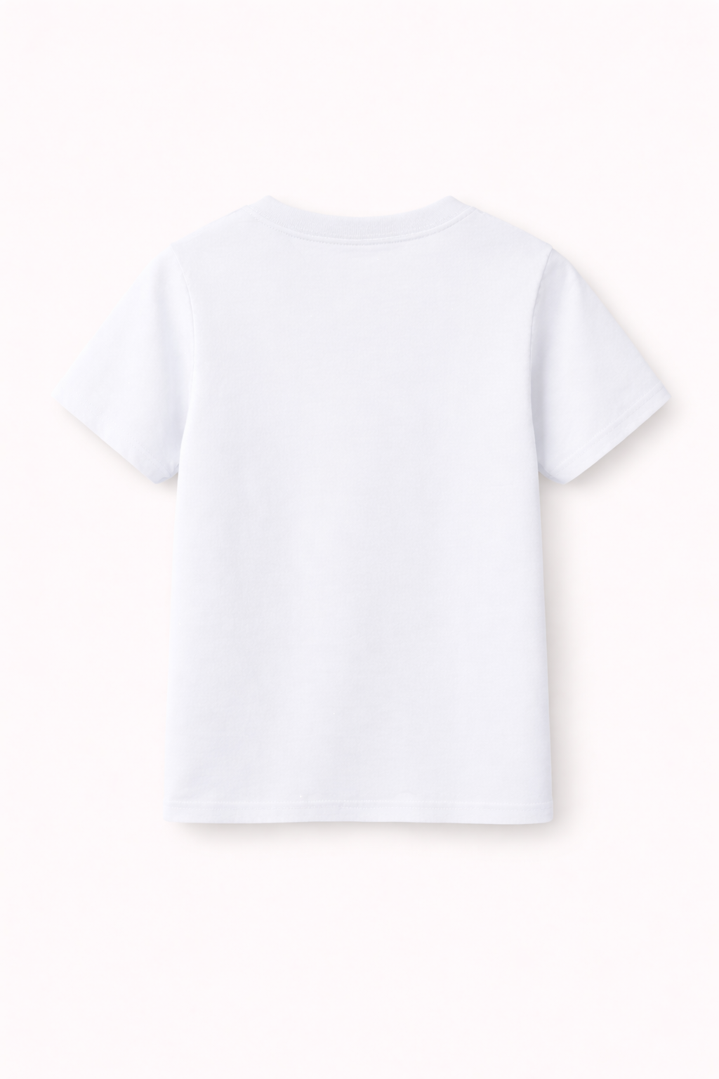 White t-shirt on a white background
